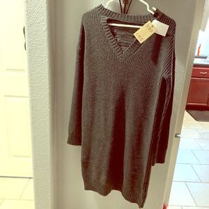 Pink Rose Sweater Dress Sz M